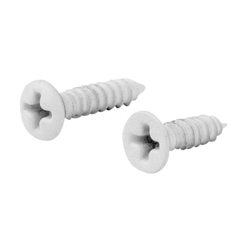 white painted sheet metal screws|white painted flat head screws.